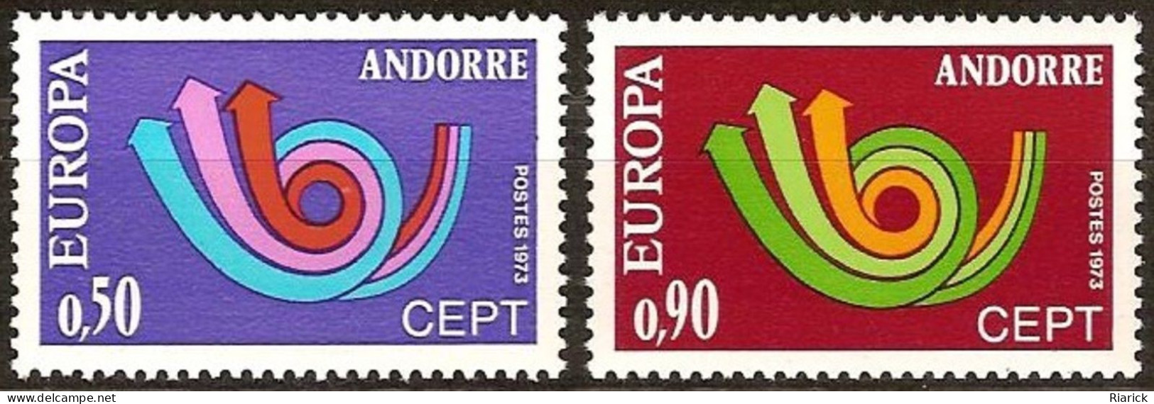 ANDORRE 1973 Yv 226/7 MNH Neufs - Nuovi