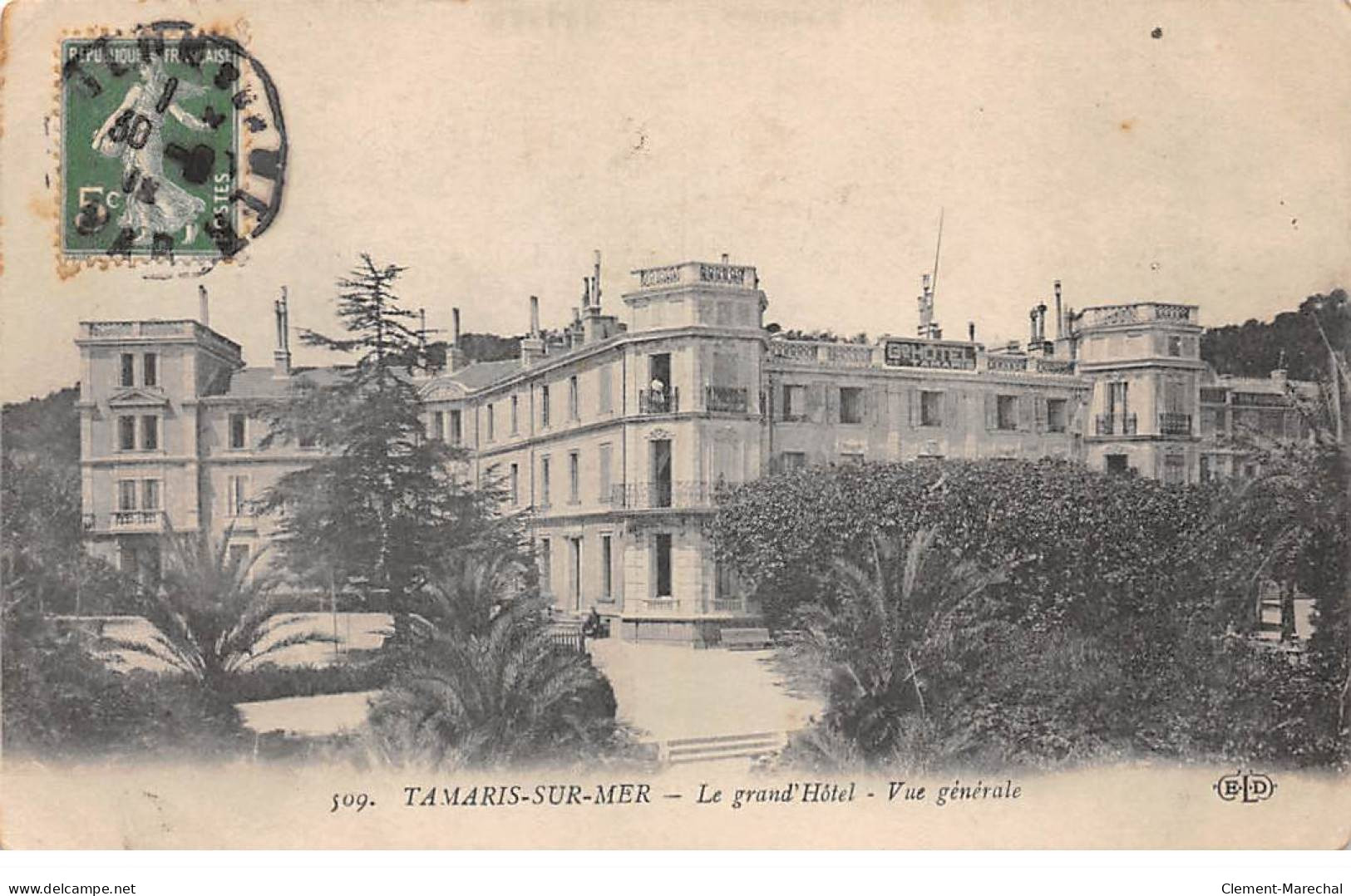 TAMARIS SUR MER - Le Grand Hôtel - Vue Générale - état - Tamaris