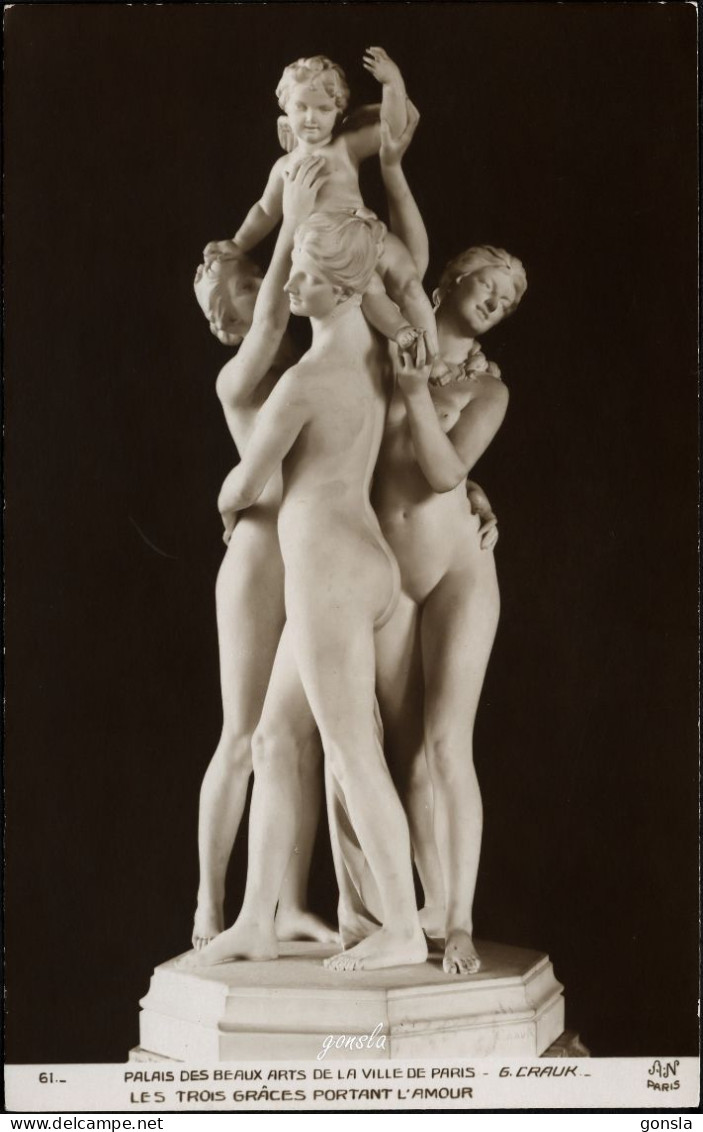 LES TROIS GRÂCES PORTANT L’AMOUR 1910 - Esculturas