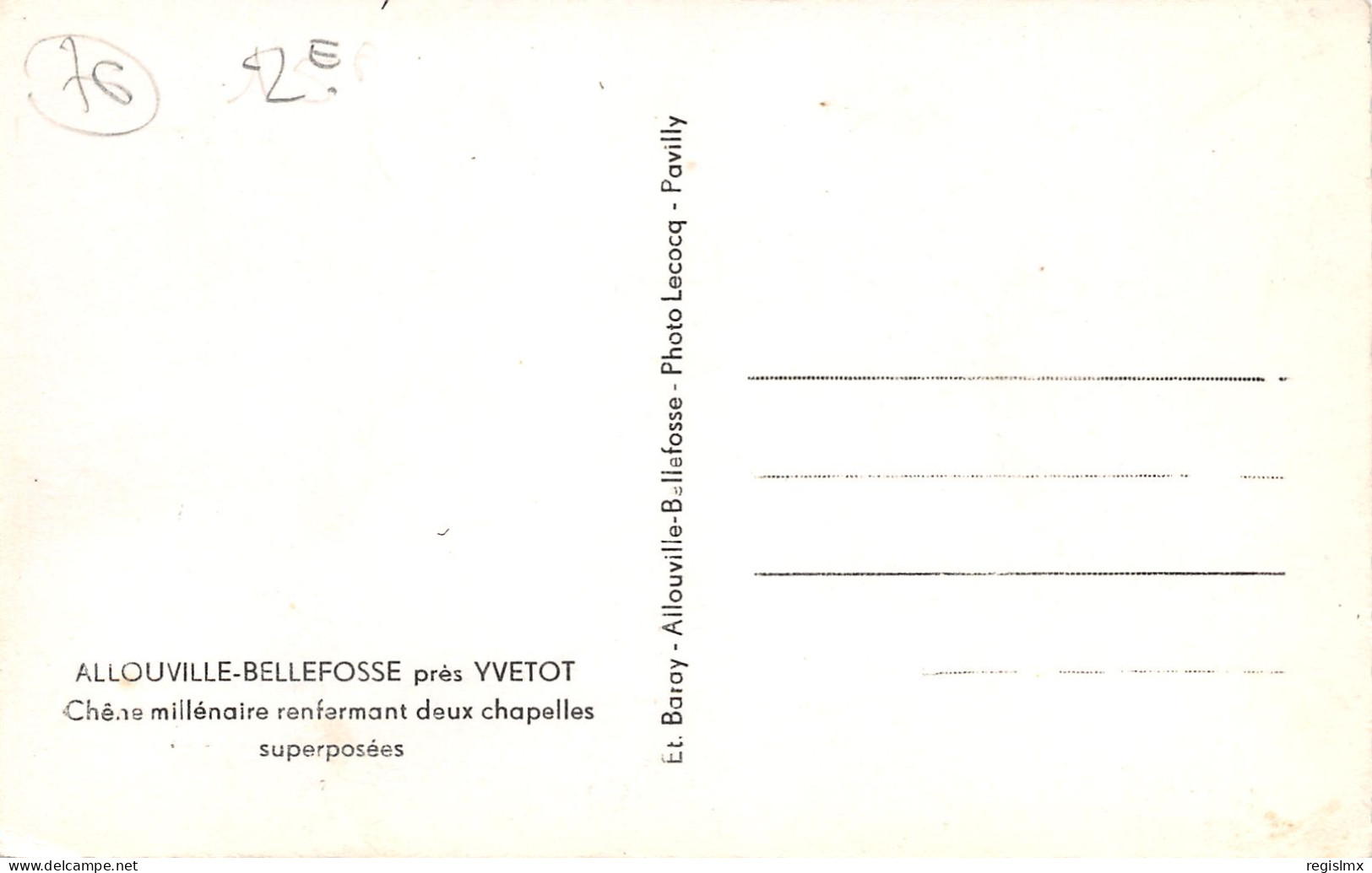 76-ALLOUVILLE BELLFOSSE-N°T1150-C/0167 - Allouville-Bellefosse