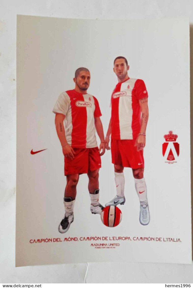 CARTOLINA   PROMOCARD   MADUNINA  UNITED  MILANO - NIKE - Calcio