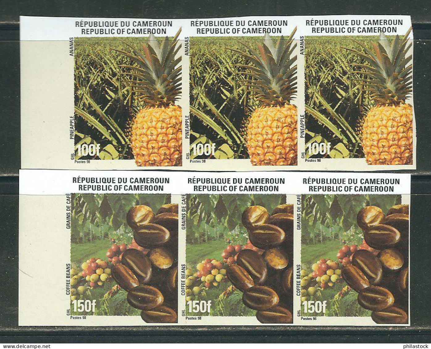 CAMEROUN Lot de timbres poste,+ BF + non-dentelés & épreuves d'artiste dans un classeur du ministère des Postes cameroun