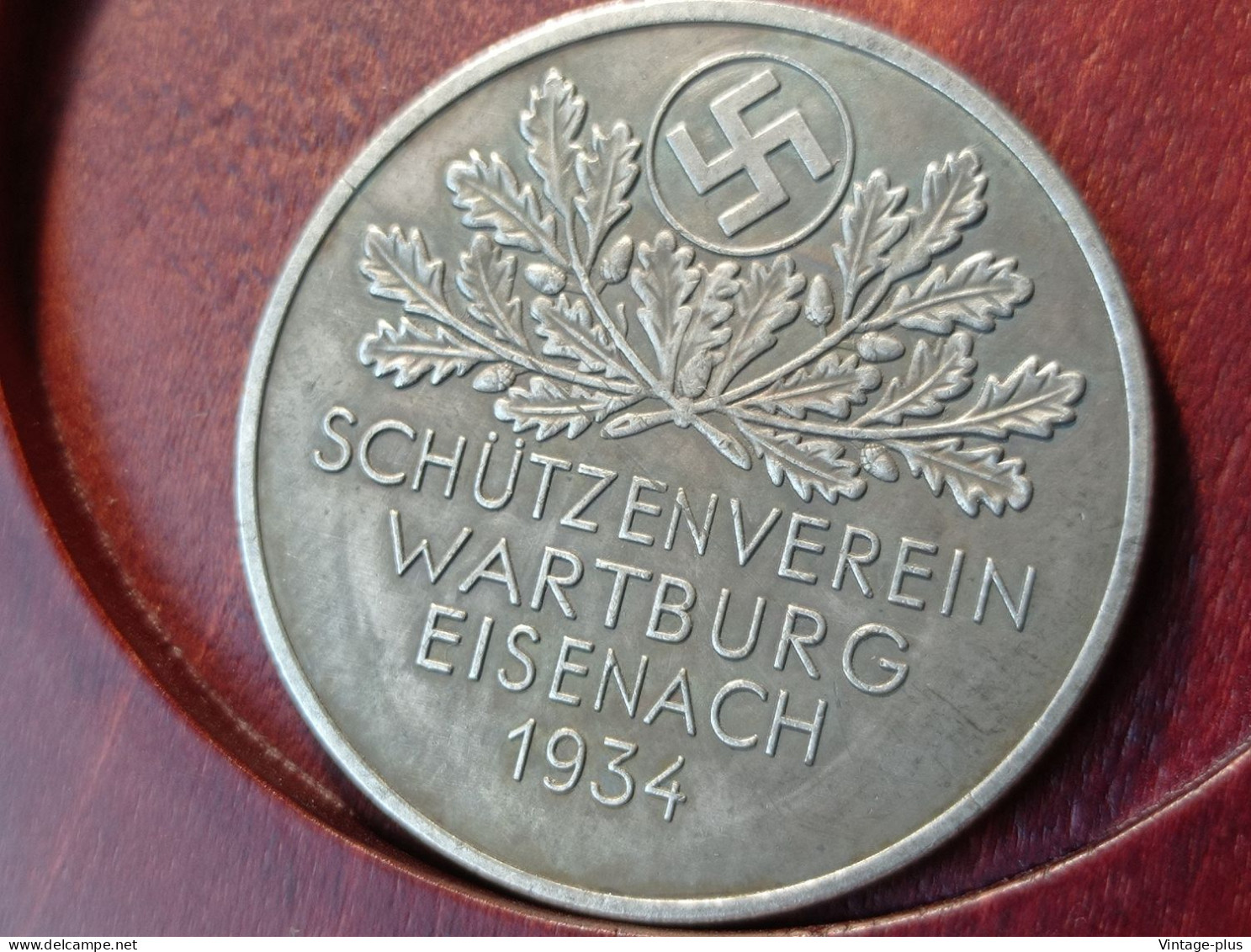 GERMANIA 3° REICH MONETA COMMEMORATIVA SCHTZENVEREINWARTBURG EISENACH 1934 HITLER  - ALLEMAGNE - DEUTSCHLAND - COD: AB40 - Sonstige & Ohne Zuordnung