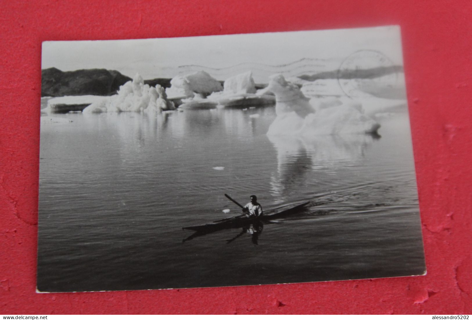 Gronland Greenland Narssarssuaq Seal Hunter In Kayjak 1963 - Groenlandia