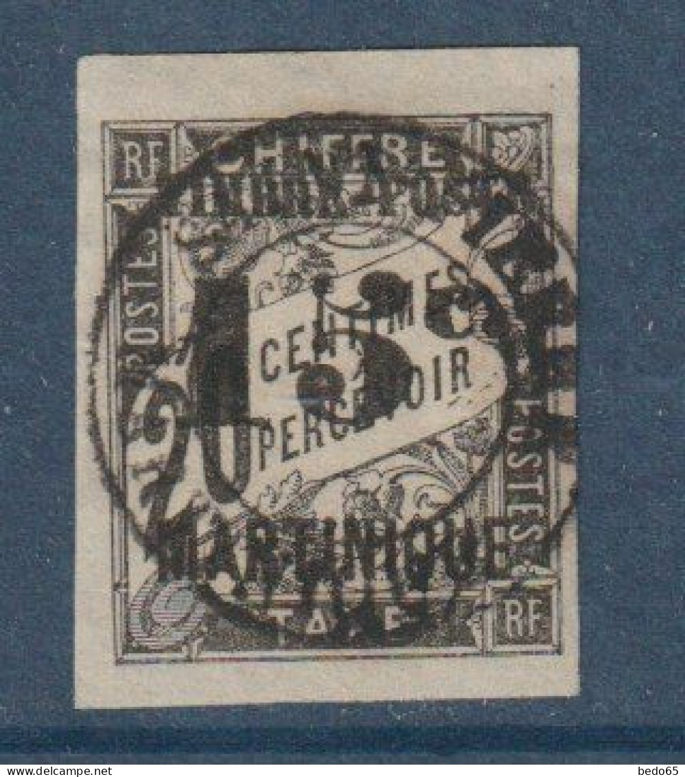 MARTINIQUE  N ° 21 OBL SAINT-PIERRE TTB - Used Stamps