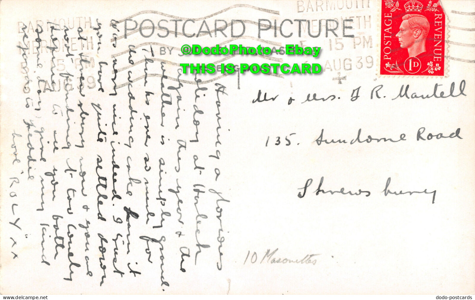 R439048 Llyn Cwm. Bychan. Judges. 6423. 1939 - Monde