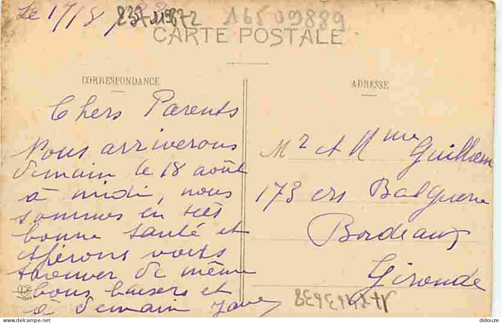 82 - Beaumont De Lomagne - Panorama Pris Du Pont - Correspondance - Voyagée En 1933 - CPA - Voir Scans Recto-Verso - Beaumont De Lomagne