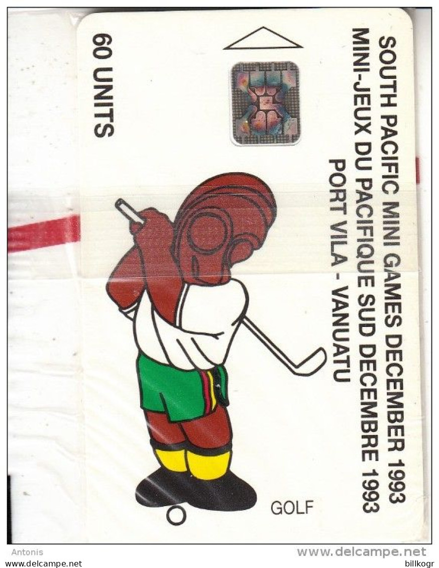 VANUATU - South Pacific Mini Games/Golf, Tirage 3000, 10/93, Mint - Vanuatu