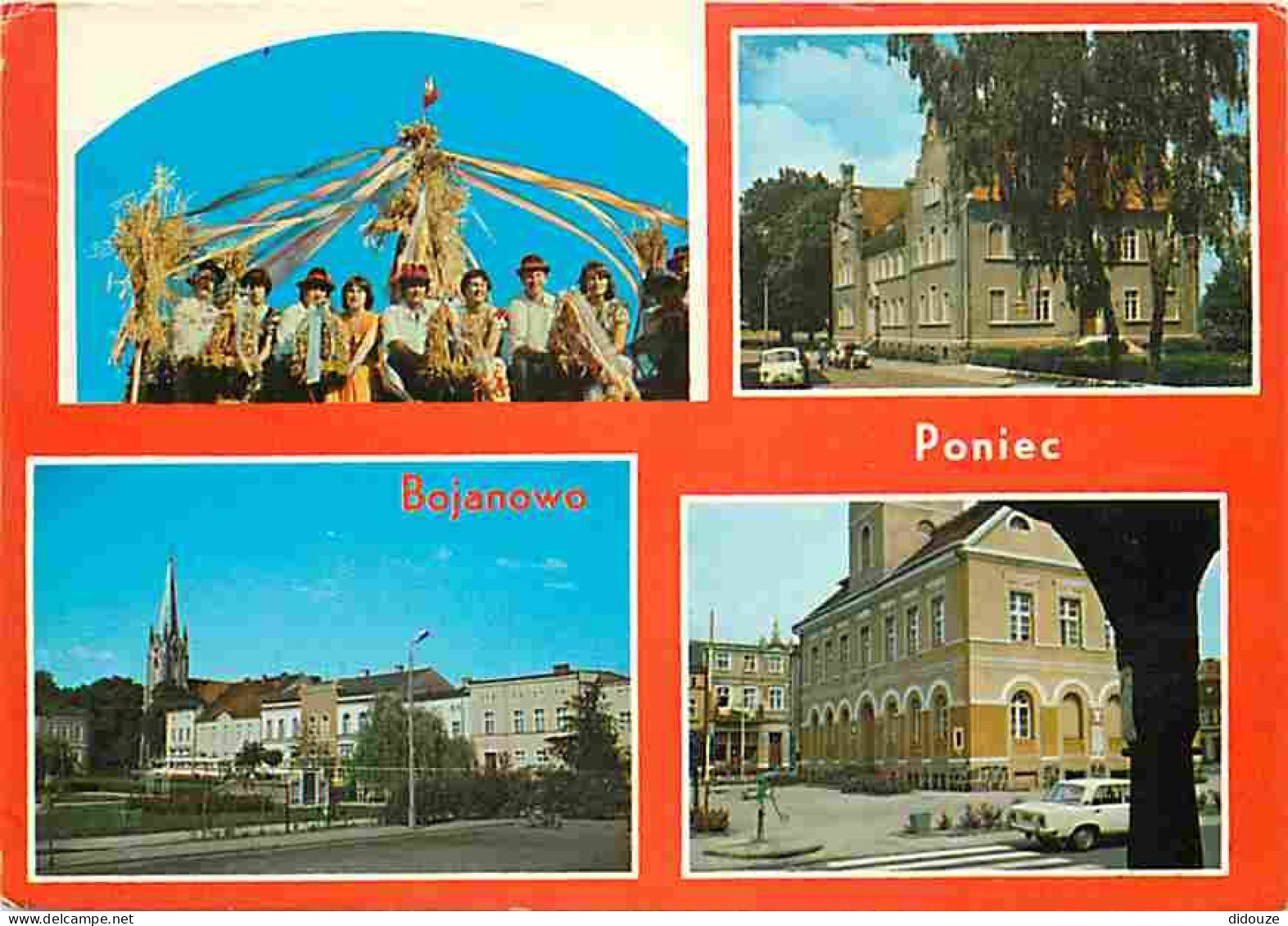 Pologne - Bojanowo - Poniec - Multivues - Automobiles - Folklore - Voir Timbre De Pologne - CPM - Voir Scans Recto-Verso - Pologne