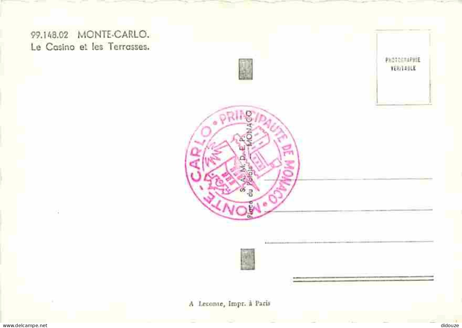Monaco - Monte-Carlo - Le Casino - Les Terrasses - Carte Neuve - CPM - Voir Scans Recto-Verso - Casinò