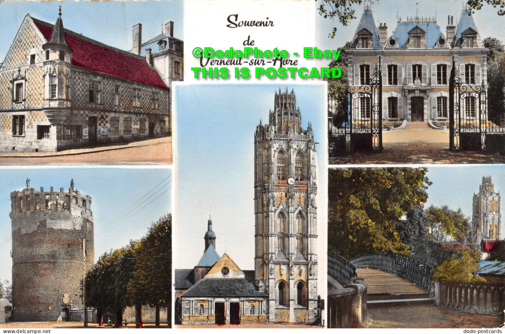 R438726 Souvenir De Verneuil Sur Avre. E. Mignon. Estel. RP. Multi View. 1956 - Monde