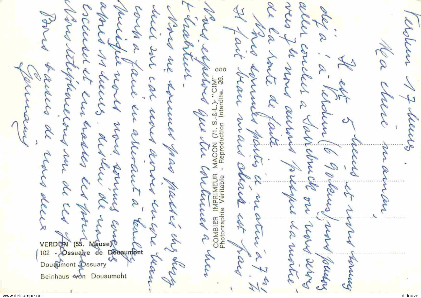 55 - Douaumont - L'Ossuaire De Douaumont - Mention Photographie Véritable - Carte Dentelée - CPSM Grand Format - Voir Sc - Douaumont