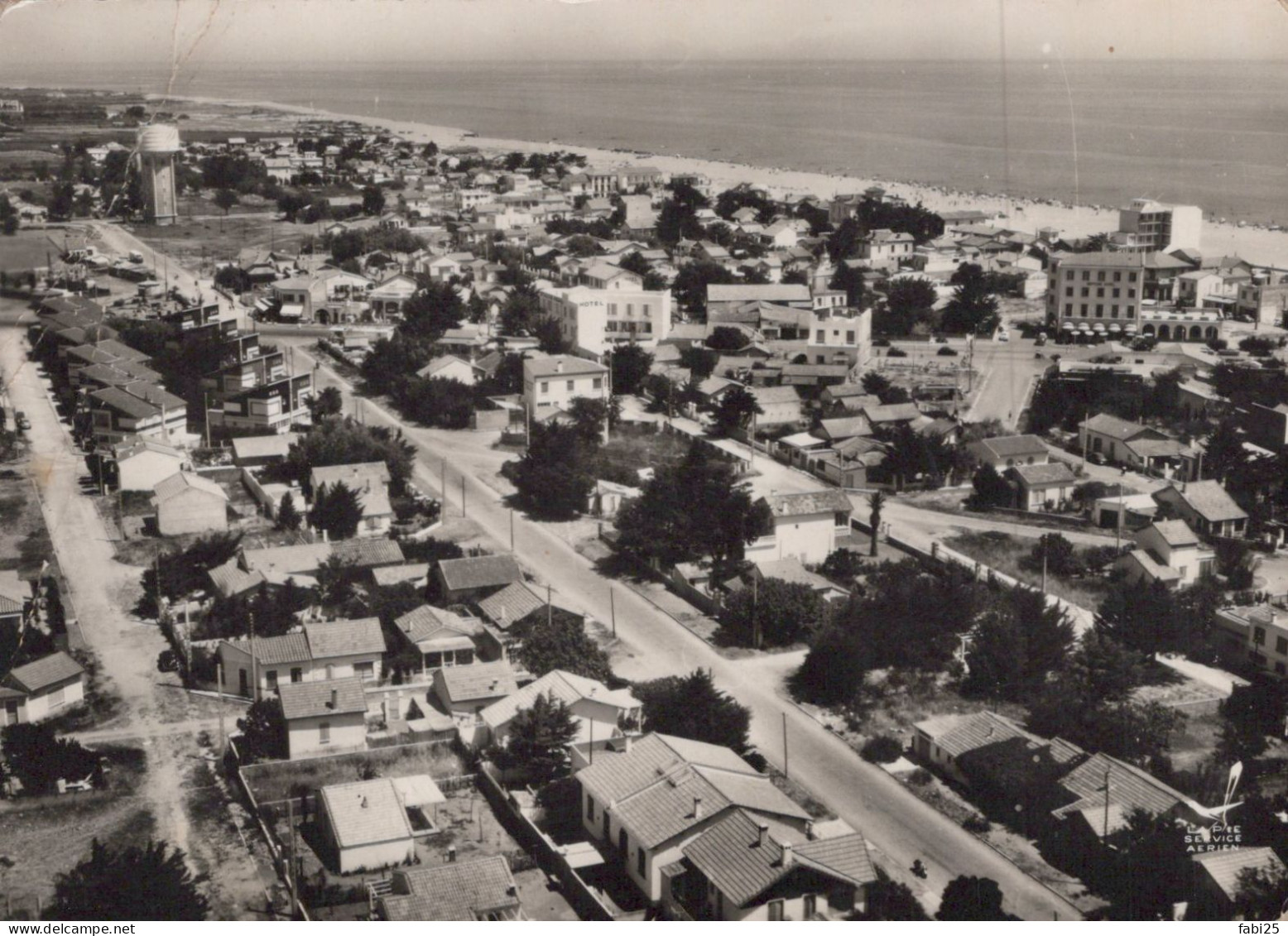 EN AVION AU DESSUS DE CANET PLAGE VUE GENERALE - Canet Plage