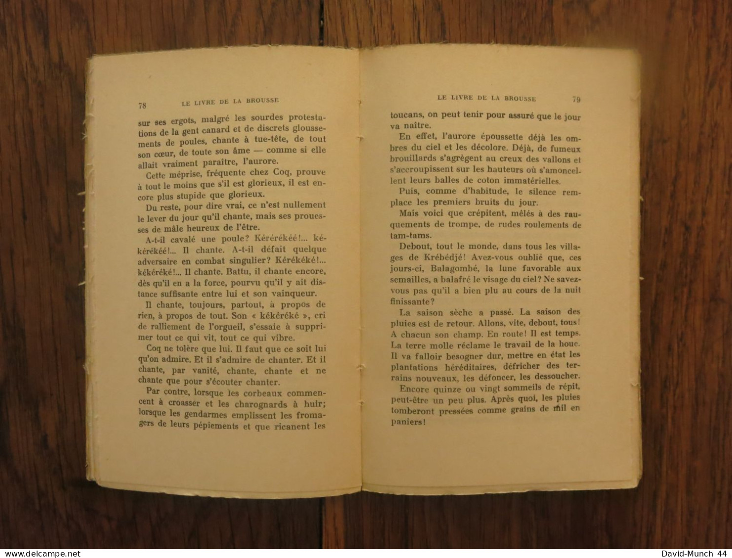 Le livre de la brousse de René Maran. Albin Michel, éditeur, Paris. 1934, exemplaire sur Vélin supérieur