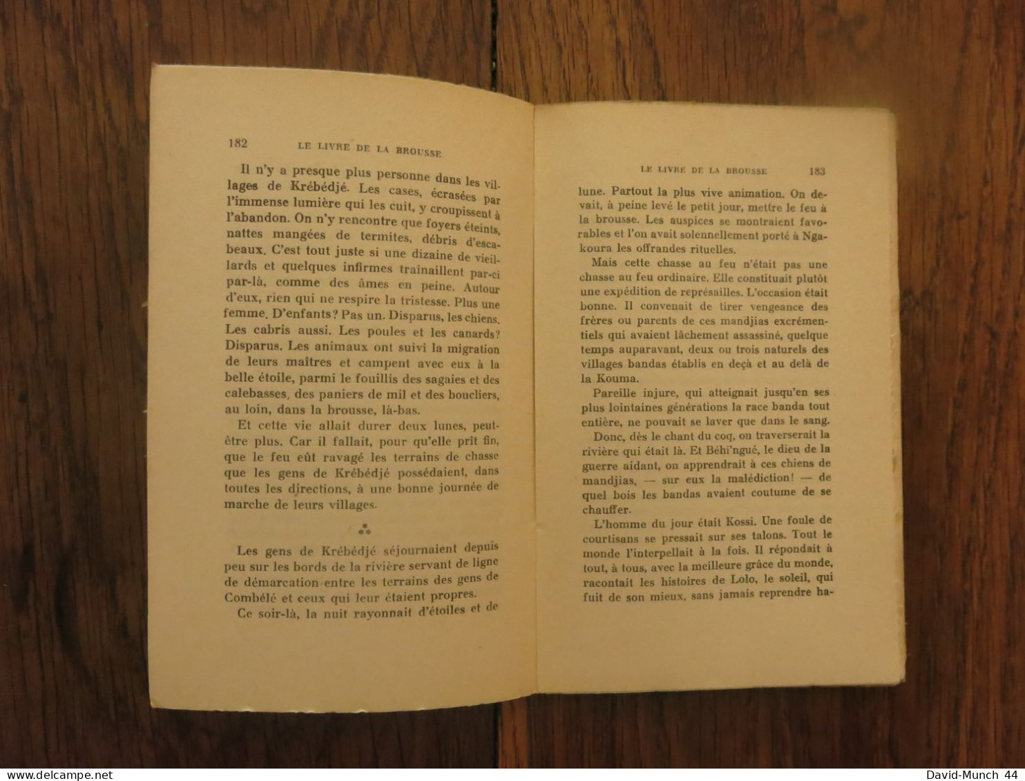 Le livre de la brousse de René Maran. Albin Michel, éditeur, Paris. 1934, exemplaire sur Vélin supérieur