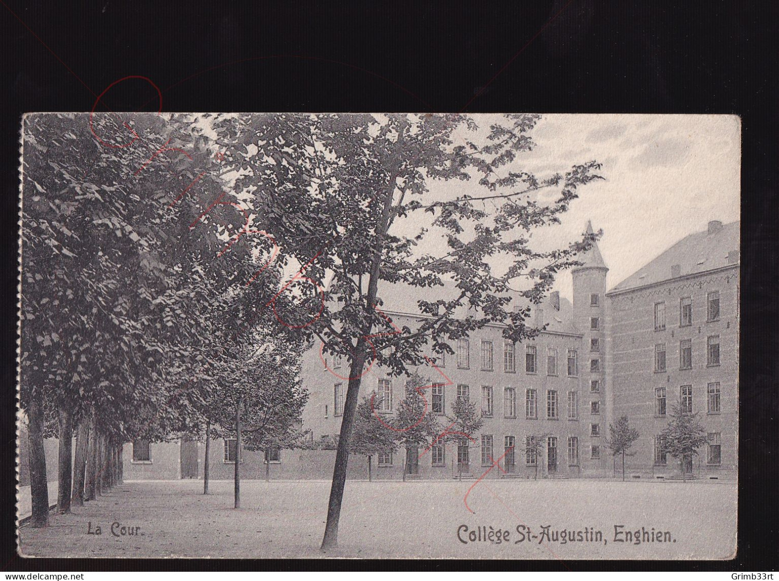 Enghien - Collège St-Augustin - La Cour - Postkaart - Enghien - Edingen