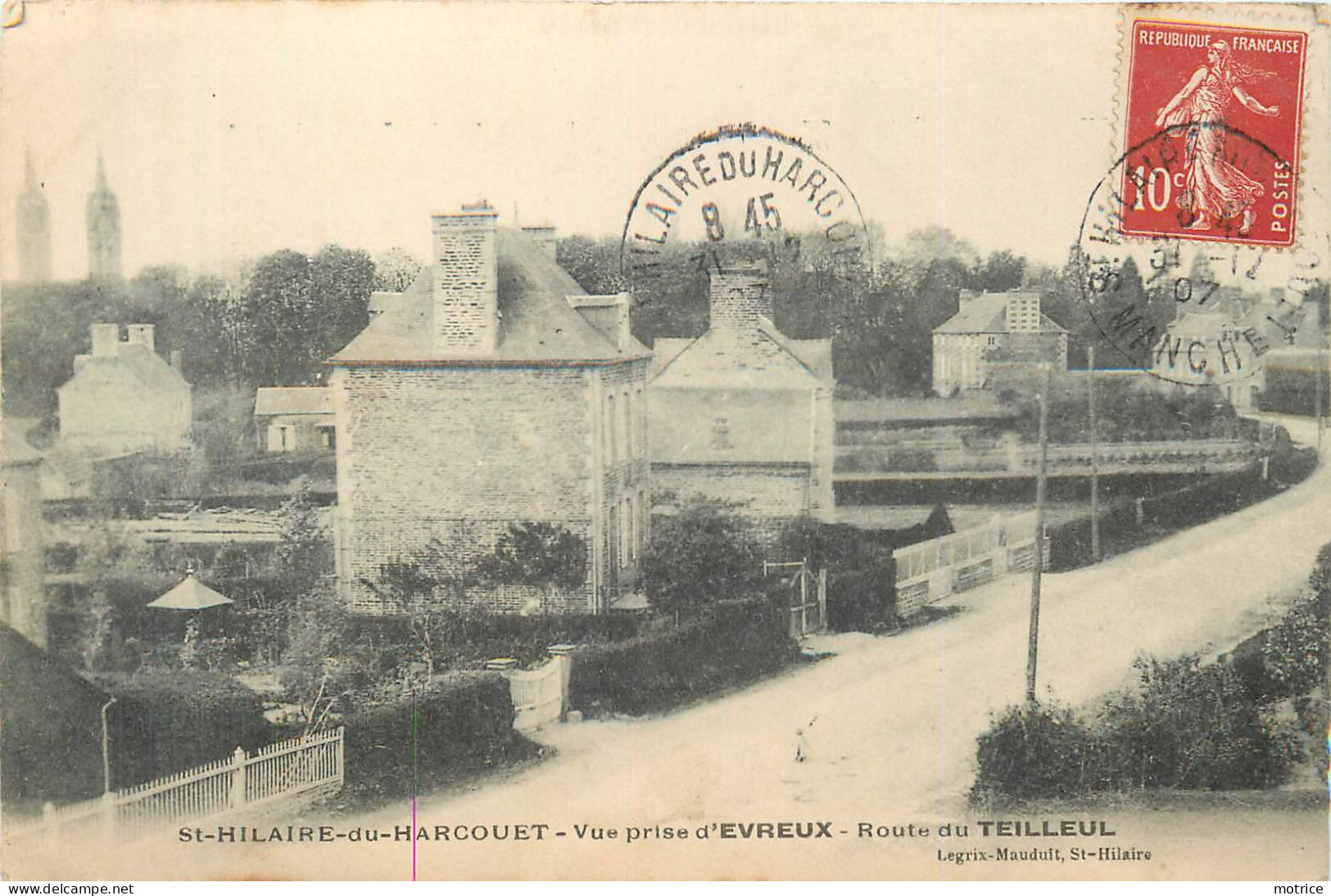 SAINT HILAIRE DU HARCOUET - Vue Prise D'Evreux, Route Du Teilleul. - Saint Hilaire Du Harcouet