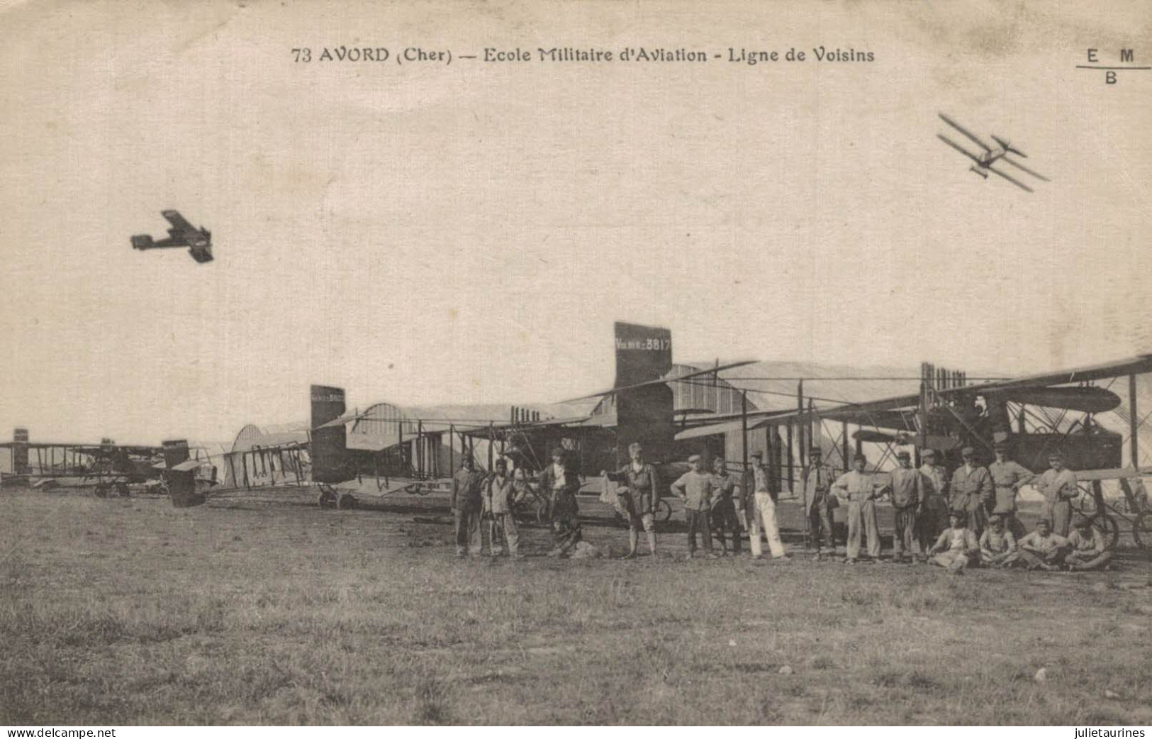 AVORD ECOLE MILITAIRE D AVIATION LIGNE VOISINS CPA BON ETAT - 1919-1938: Entre Guerres