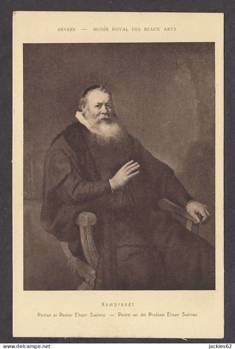 PR140/ REMBRANDT, *Portrait Du Pasteur Eleazer Swalmius*, Anvers, Museum Voor Schone Kunsten  - Schilderijen