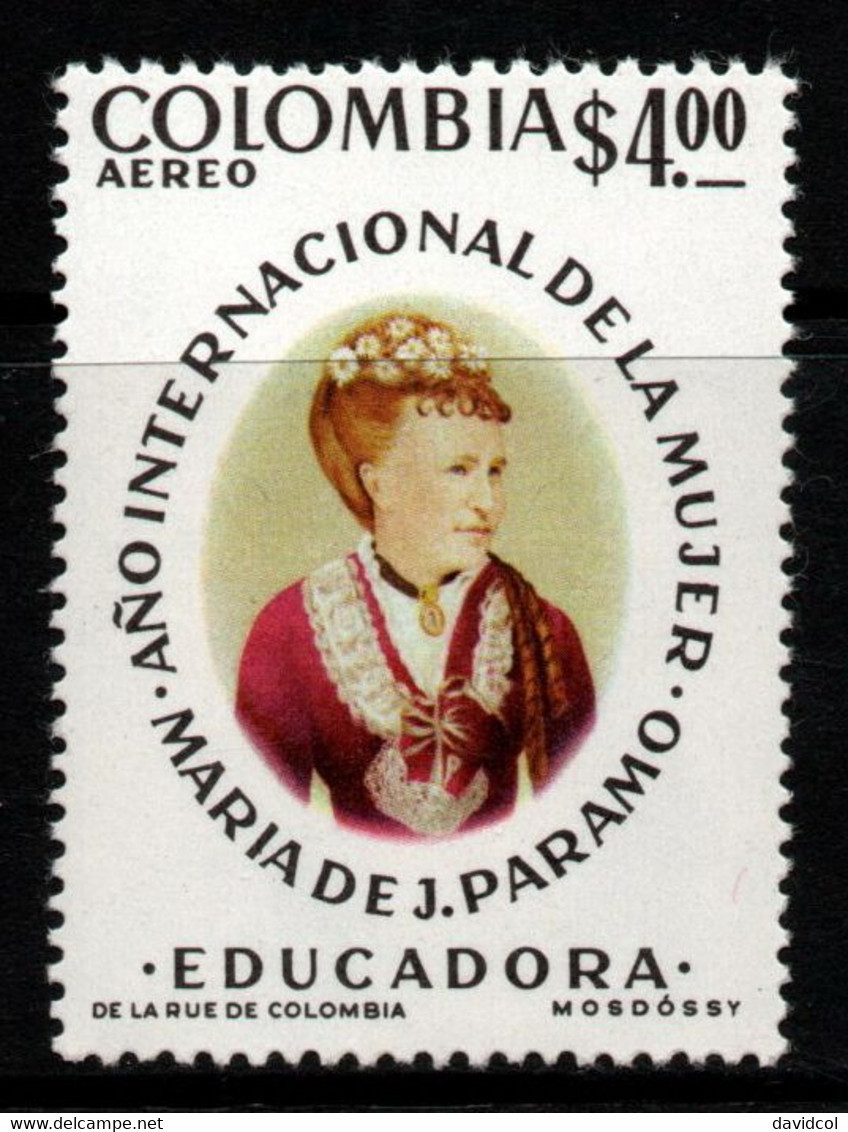 09- KOLUMBIEN - 1975- MI#:1295- MNH- MARIA DE J. PARAMO – INTERNATIONAL WOMEN'S YEAR - EDUCATION - Colombia