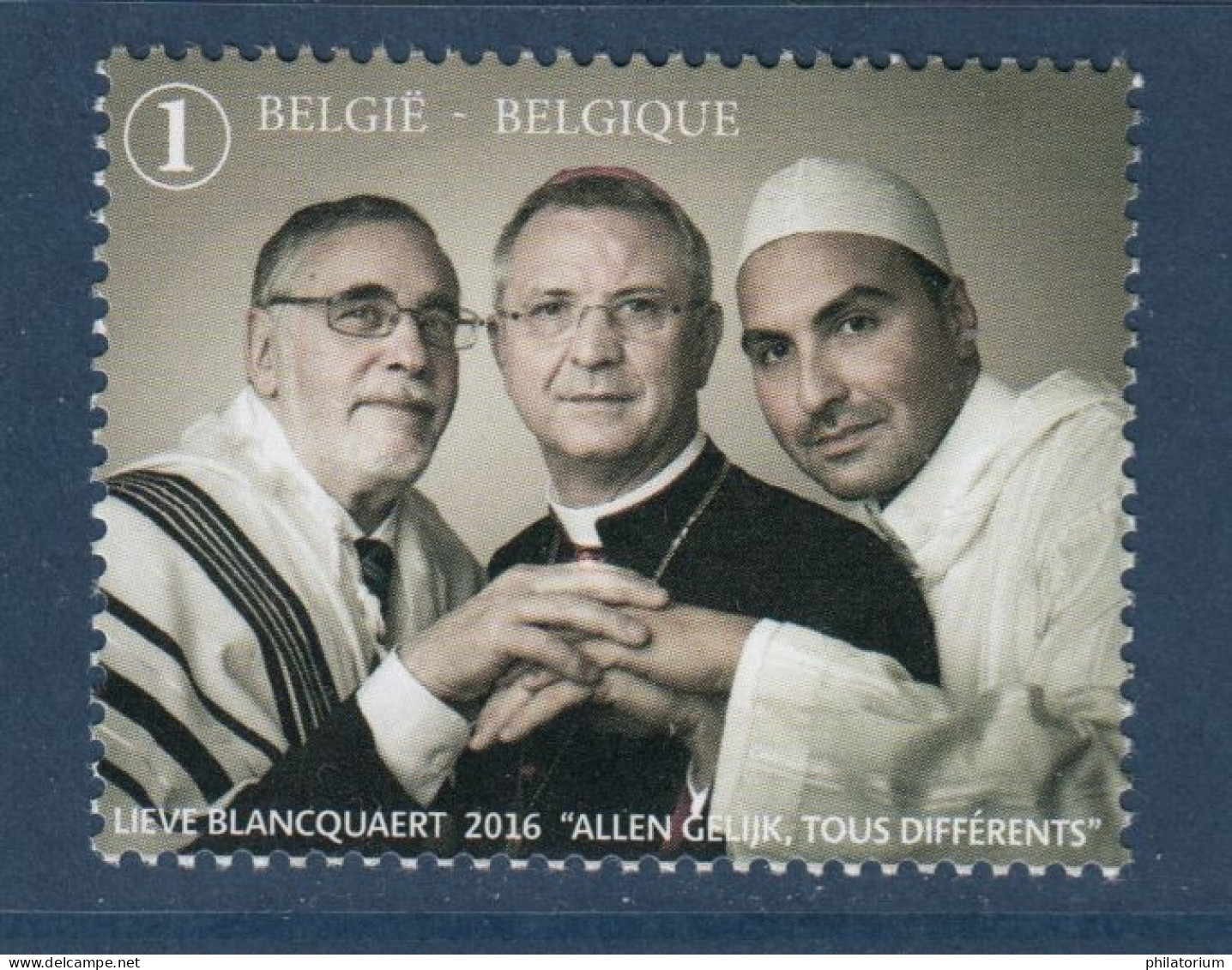 Belgique, België, **, Yv 4616, Mi 4692, SG 4681,Tolérance : 3 Religions Ensemble, - Nuevos