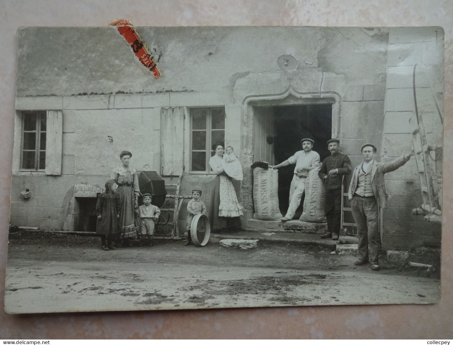 Très Belle Carte Photo 89 NOYERS SUR SEREIN - Sacs Moulin MOSSAND - RARE - Noyers Sur Serein