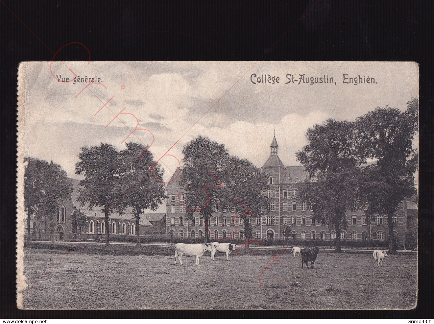 Enghien - Collège St-Augustin - Vue Générale - Postkaart - Edingen