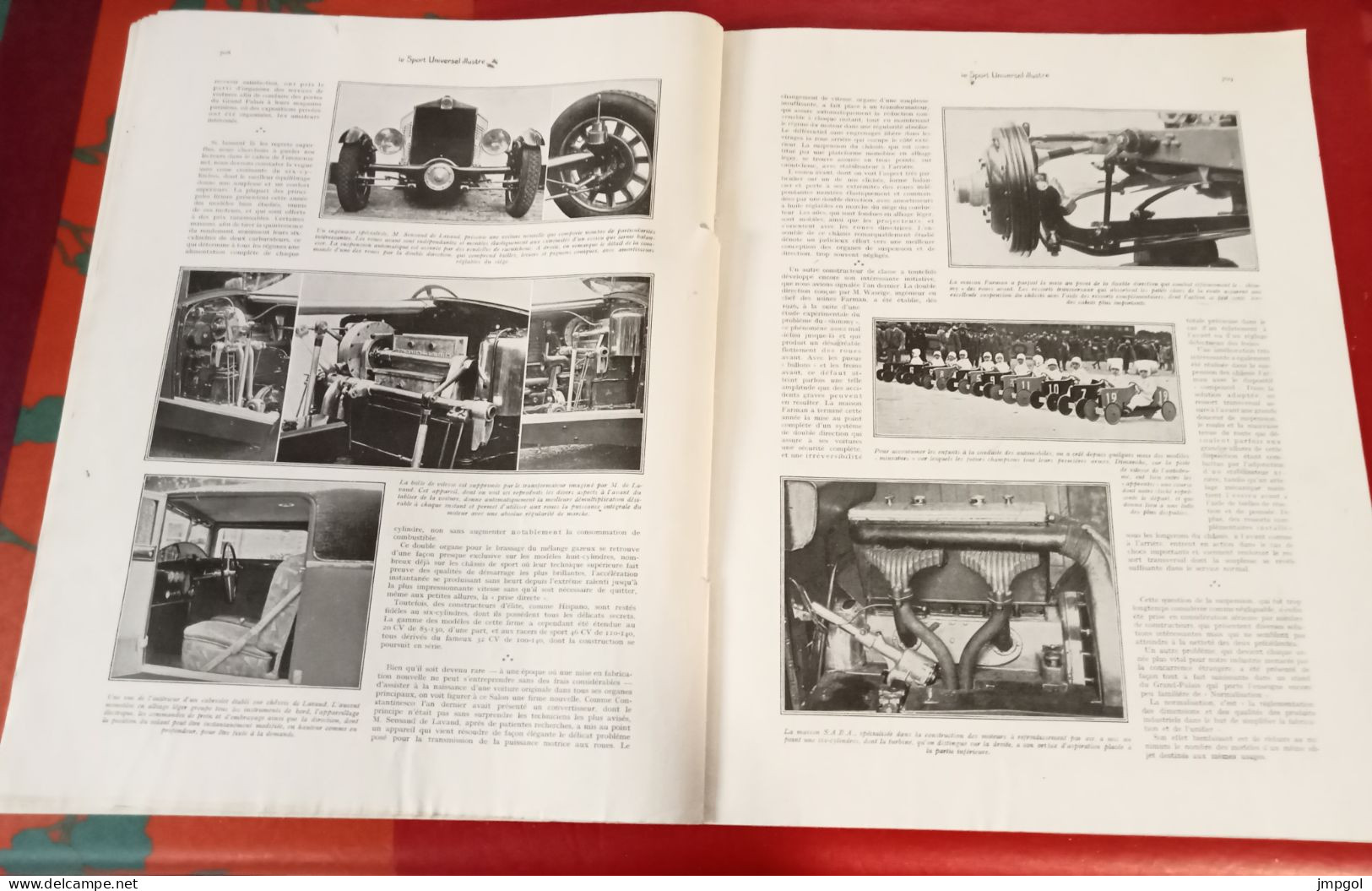 Sport Universel Illustré N°1284 Oct 1927 Salon Automobile Hispano Peugeot GP Grande Bretagne Brooklands Benoist Delage - 1900 - 1949