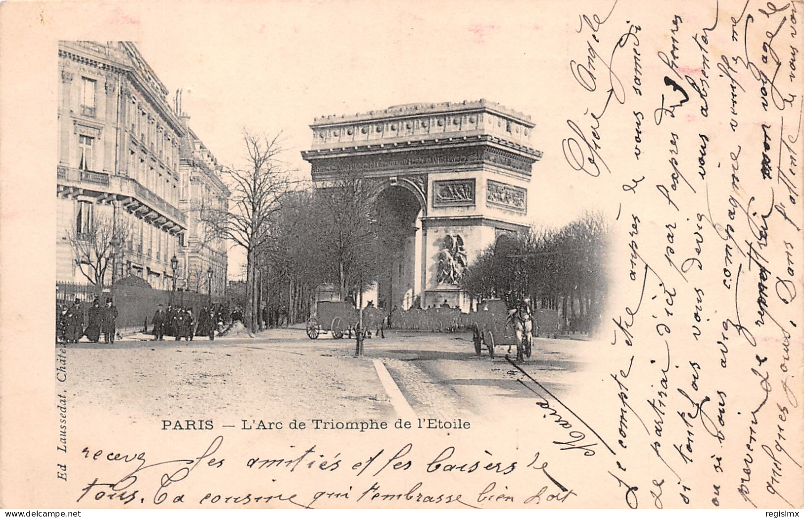 75-PARIS L ARC DE TRIOMPHE DE L ETOILE-N°T1151-H/0363 - Arc De Triomphe