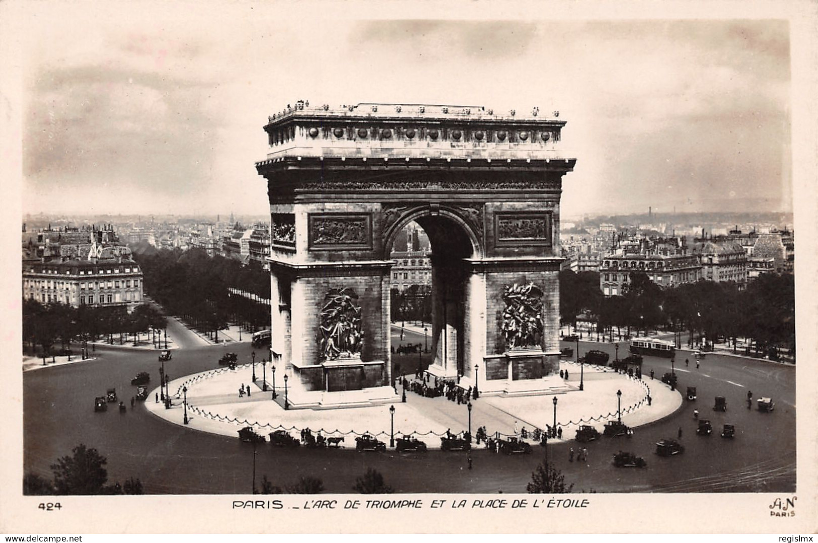 75-PARIS L ARC DE TRIOMPHE-N°T1151-H/0295 - Arc De Triomphe