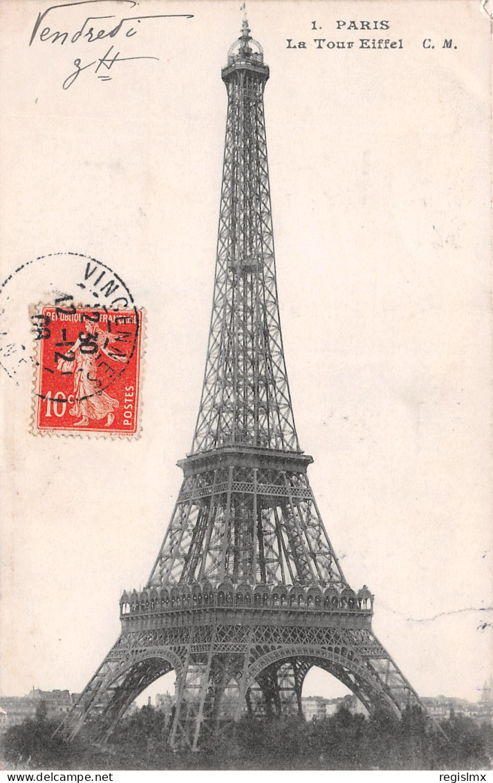 75-PARIS LA TOUR EIFFEL-N°T1151-H/0277 - Eiffelturm