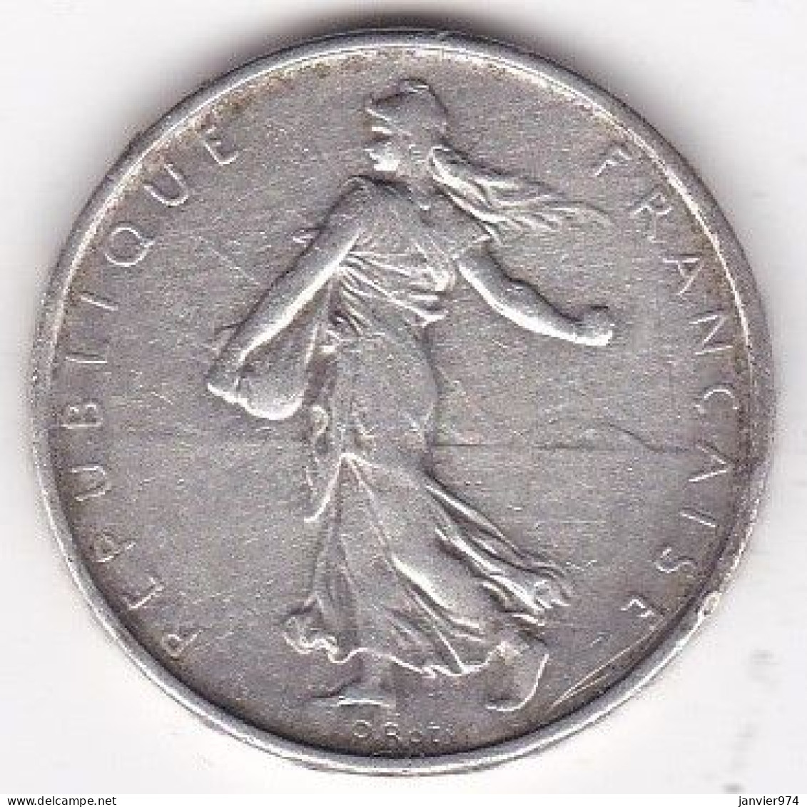 5 Francs Semeuse 1962, En Argent - 5 Francs