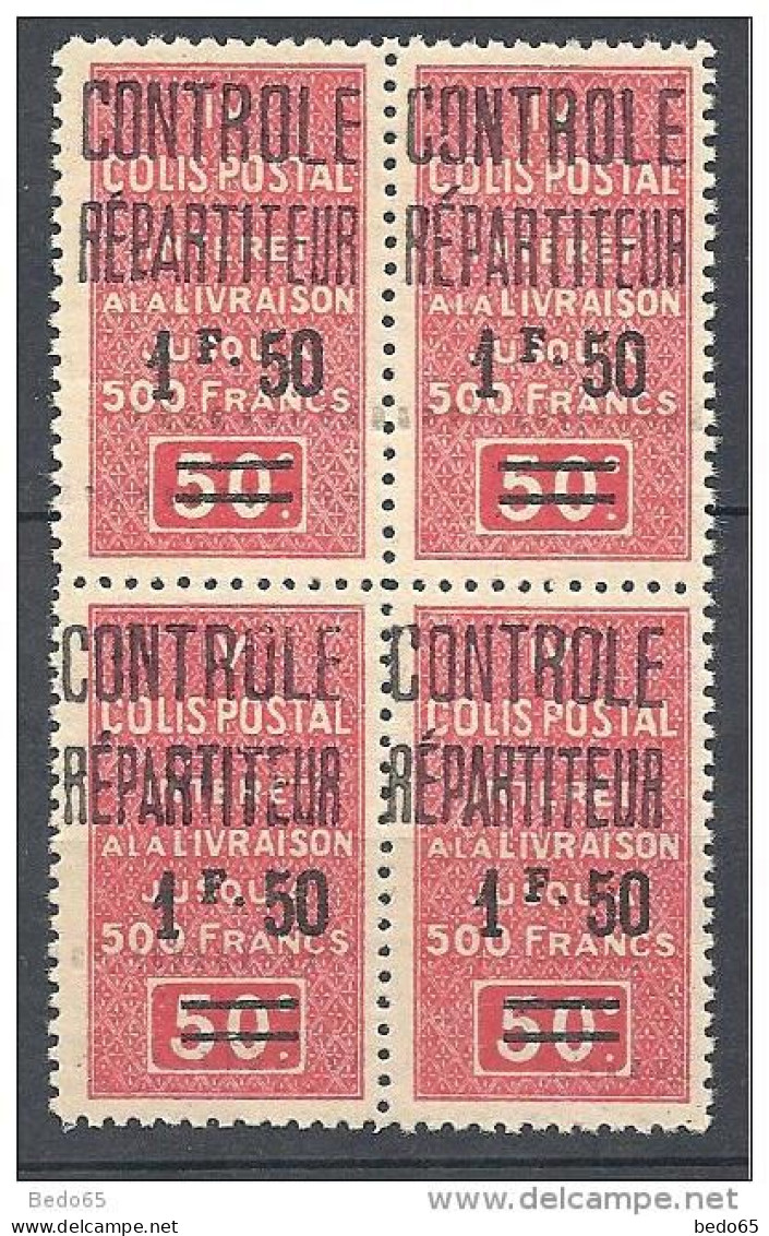 ALGERIE COLIS POST  YVERT N° 24 / MAURY N° 32 X 4   NEUF** TTB - Parcel Post