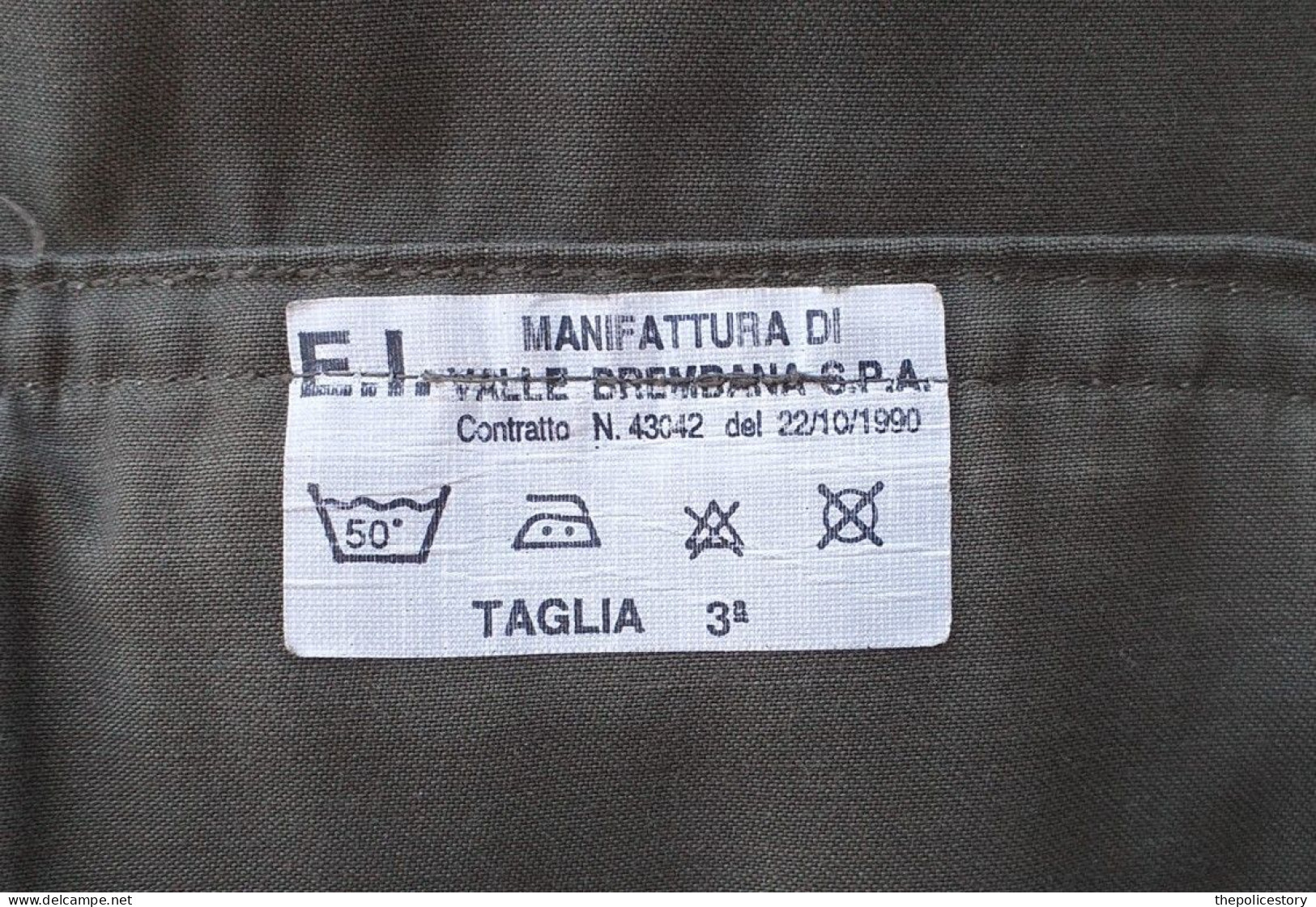 Giacca pantaloni mod. sperimentale S.Uff. E.I. del 1990 ottimi marcati originali