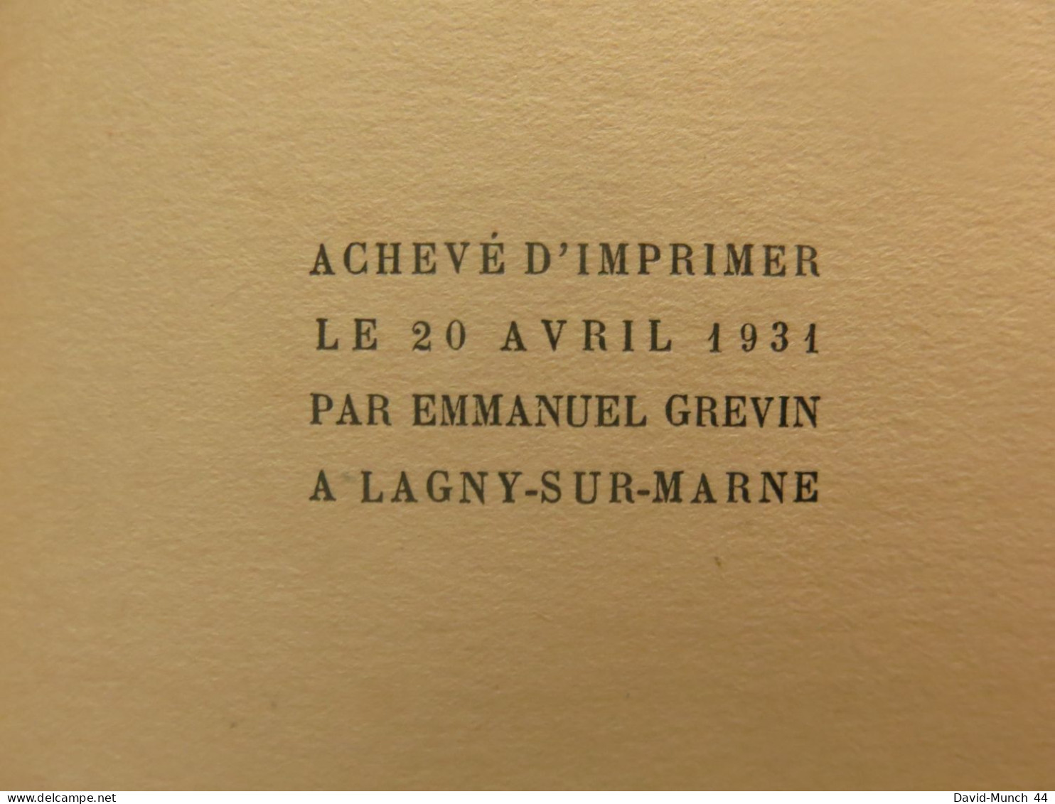 Le Cœur serré de René Maran. Albin Michel, éditeur, Paris. 1931, édition originale sur Alfa