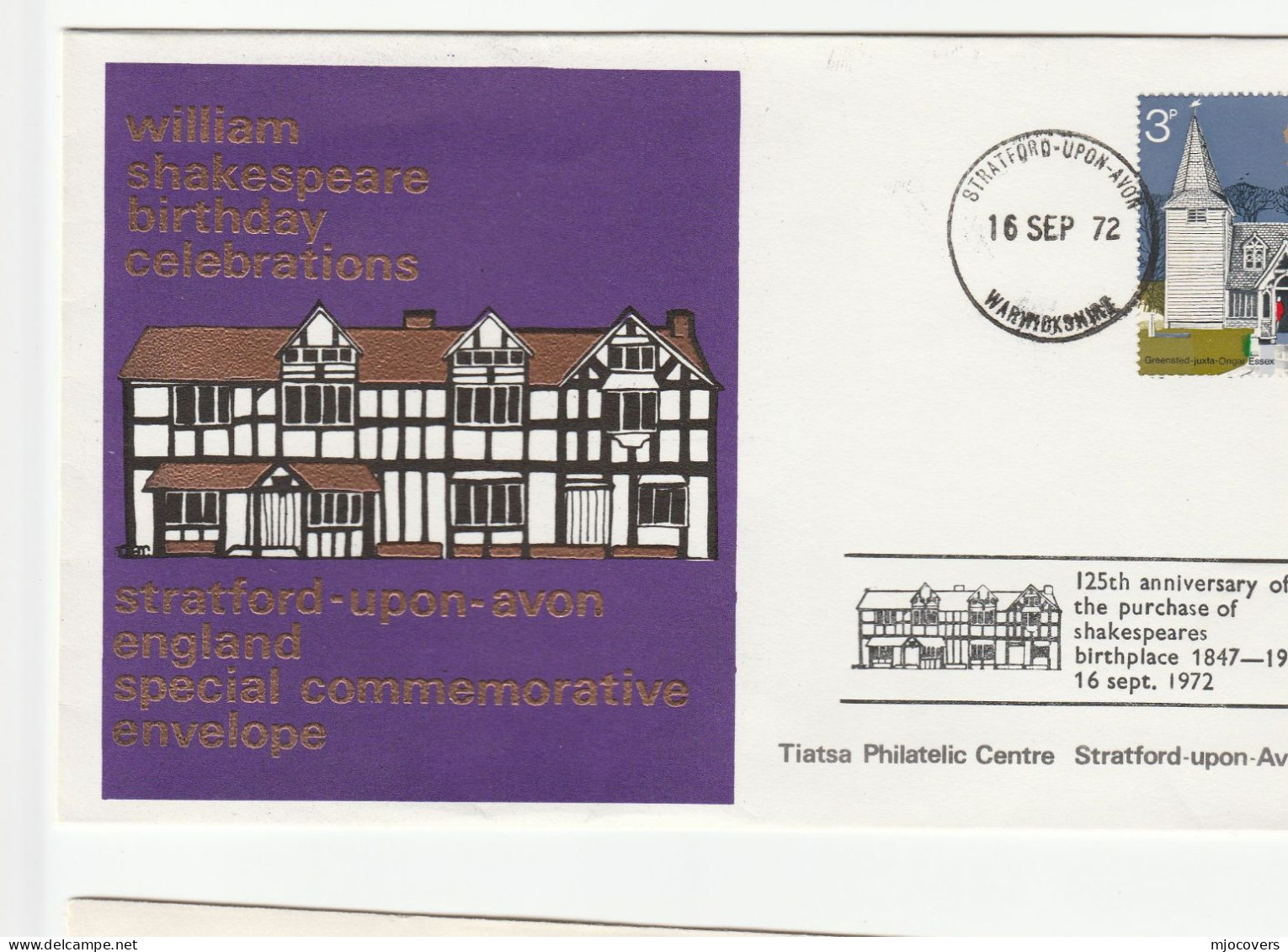Collection 12  Shakespeare EVENT Covers (11 STRATFORD UPON AVON, 1 Barbican)  1972- 1991 GB Stamps - Sammlungen (ohne Album)