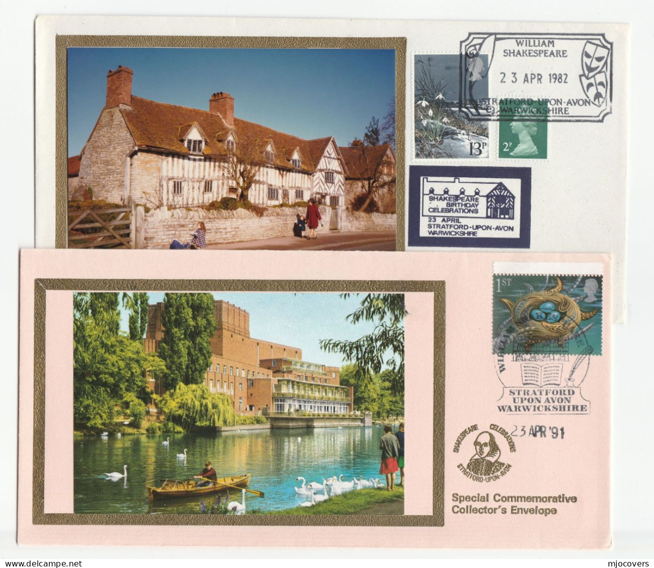 Collection 12  Shakespeare EVENT Covers (11 STRATFORD UPON AVON, 1 Barbican)  1972- 1991 GB Stamps - Collezioni (senza Album)