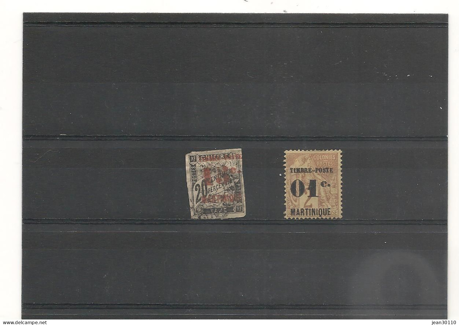 MARTINIQUE 1891/92 N° 25/26 Oblitéré Et (**) Cote : 63,00 € - Gebraucht