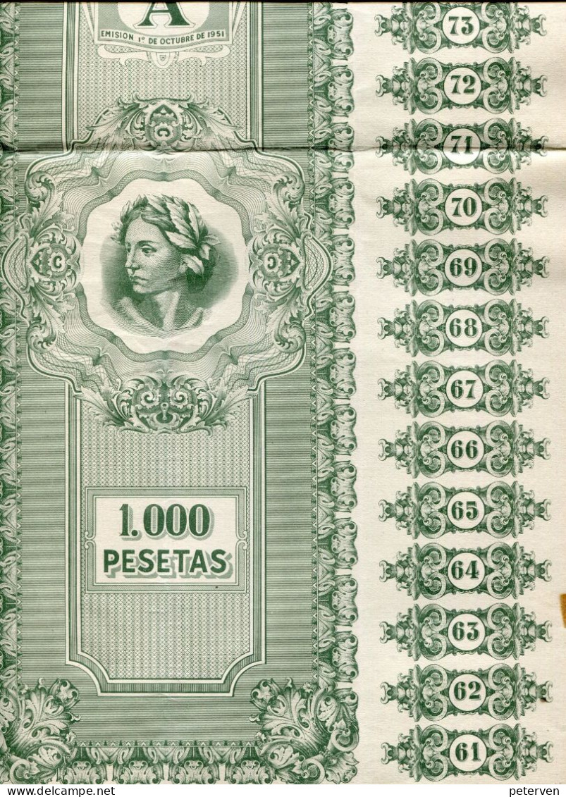 DEUDA PERPETUA De ESPANA; Emision De 1949 - Banca & Assicurazione