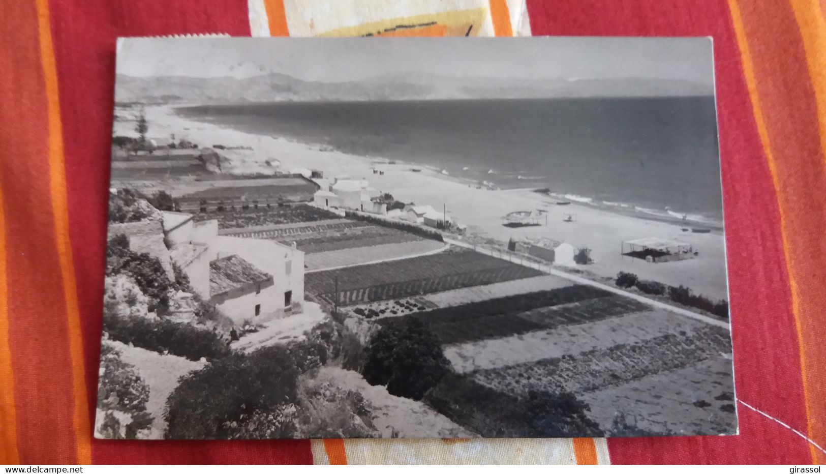 CPSM MALAGA TORREMOLINOS PLAYA 1958 CAMPANA PUIG FERRAN - Malaga