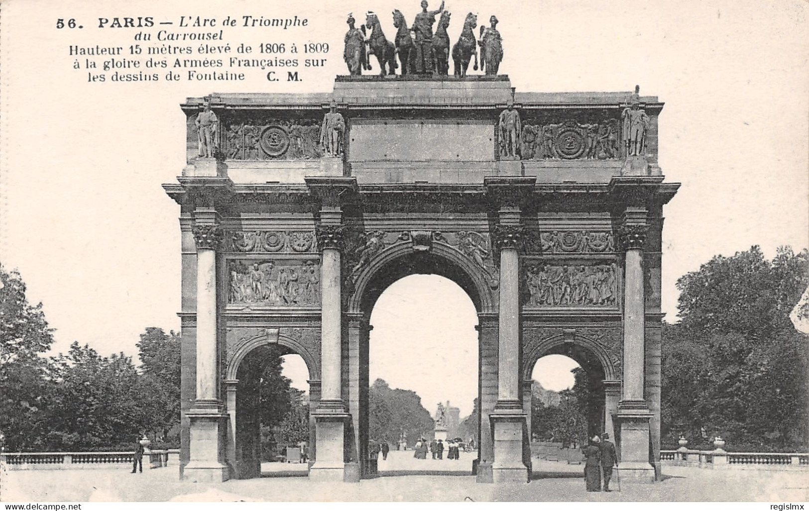 75-PARIS L ARC DE TRIOMPHE DU CARROUSEL-N°T1154-E/0193 - Arc De Triomphe