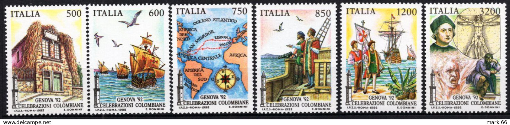 Italy - 1992 - Columbus Celebrations - Genova '92 - Mint Stamp Set - 1991-00: Mint/hinged