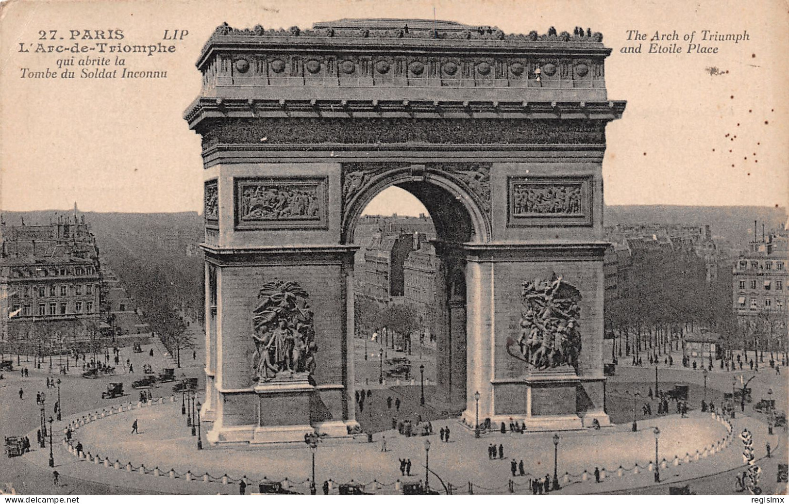 75-PARIS L ARC DE TRIOMPHE-N°T1154-G/0195 - Arc De Triomphe