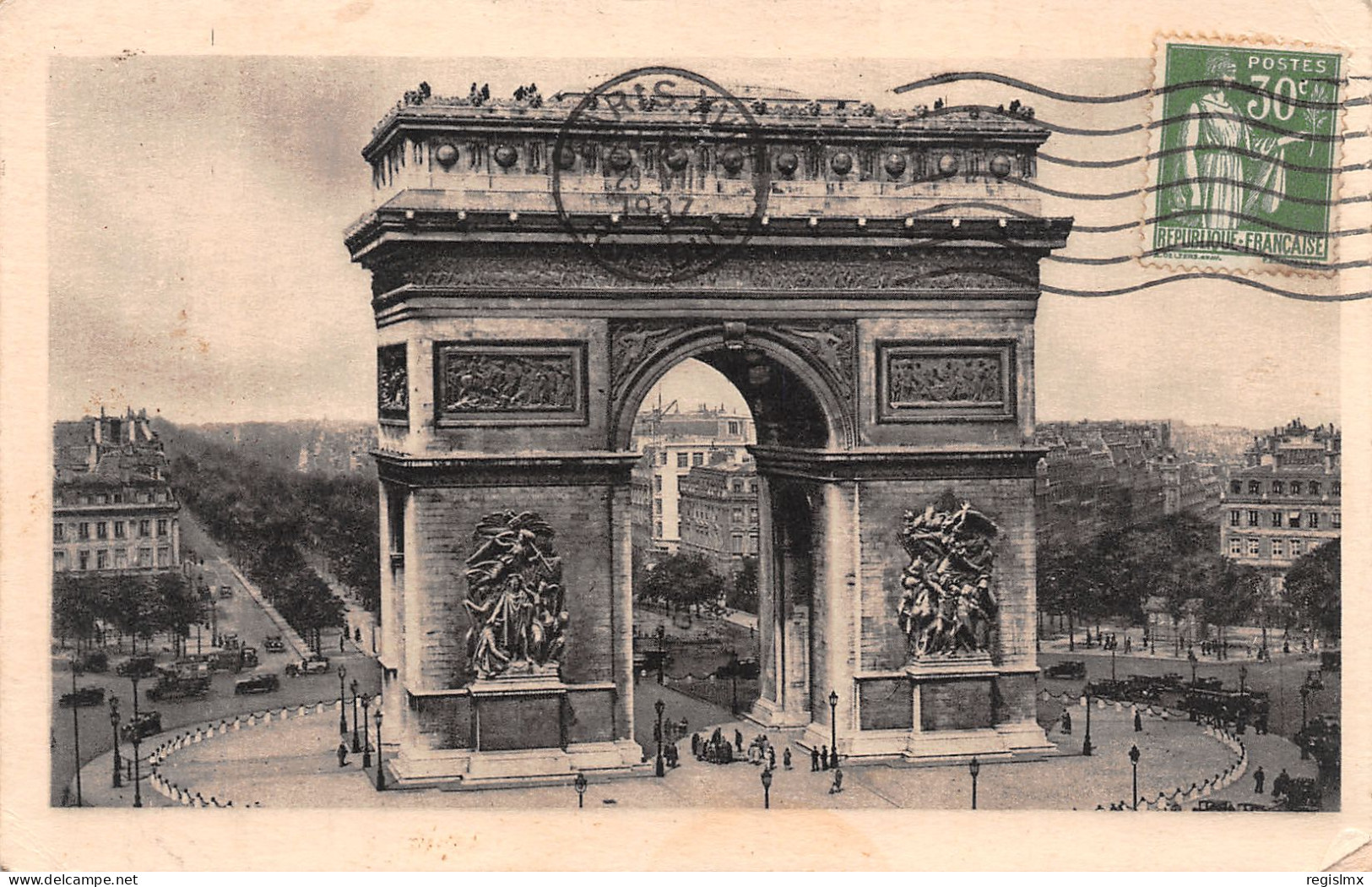 75-PARIS ARC DE TRIOMPHE DE L ETOILE-N°T1154-F/0095 - Arc De Triomphe