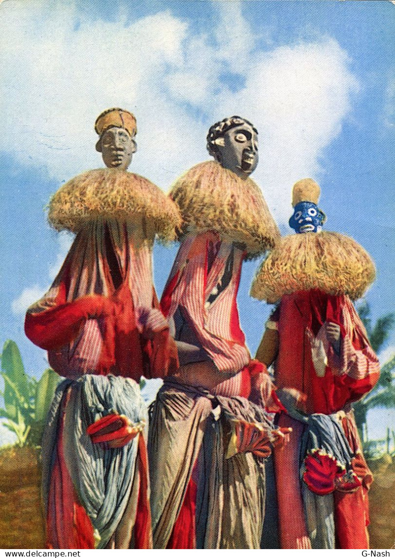 CPA Cameroun - Foumban - Masques Bamoun - Kameroen