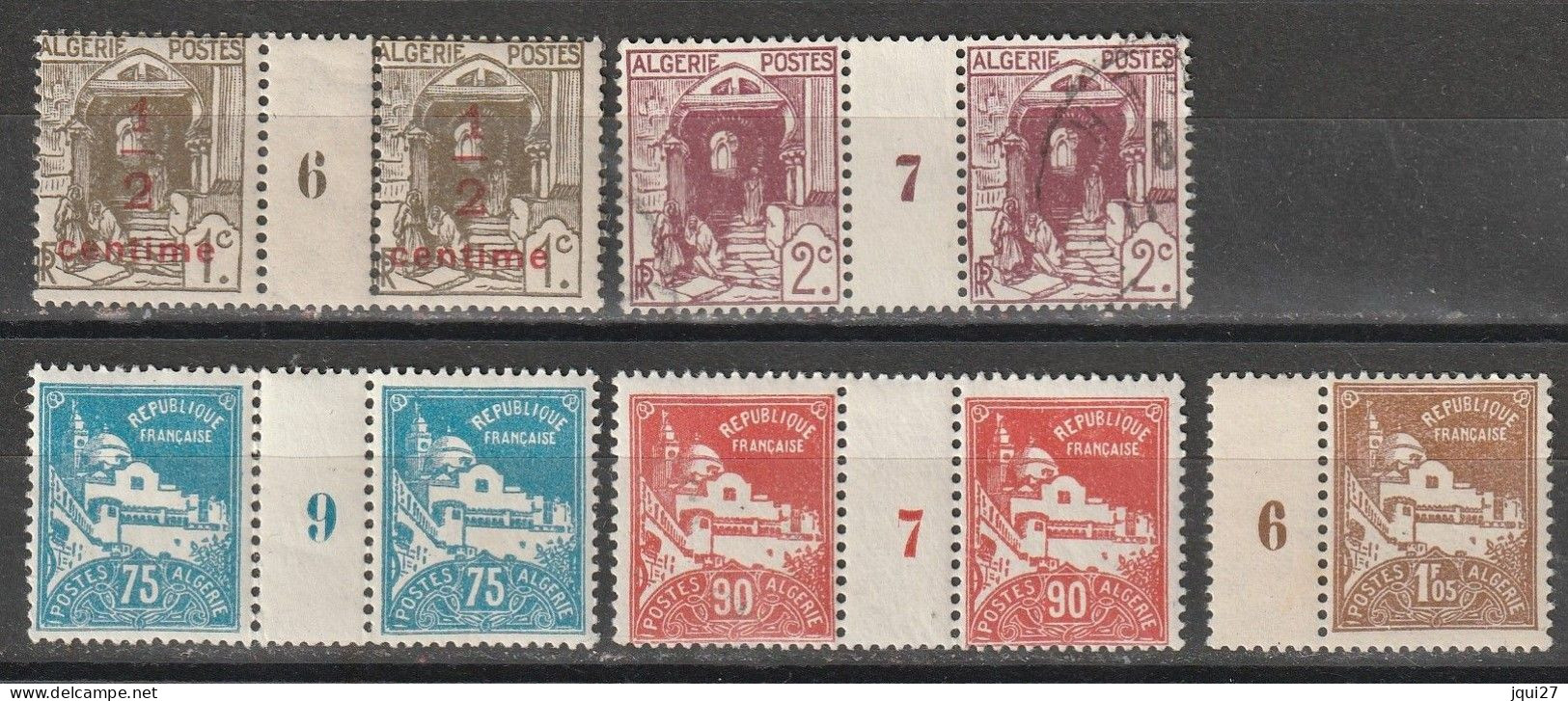 Algérie N° 35, 52, 57, 80A, 81  * Et O Millésime - Unused Stamps