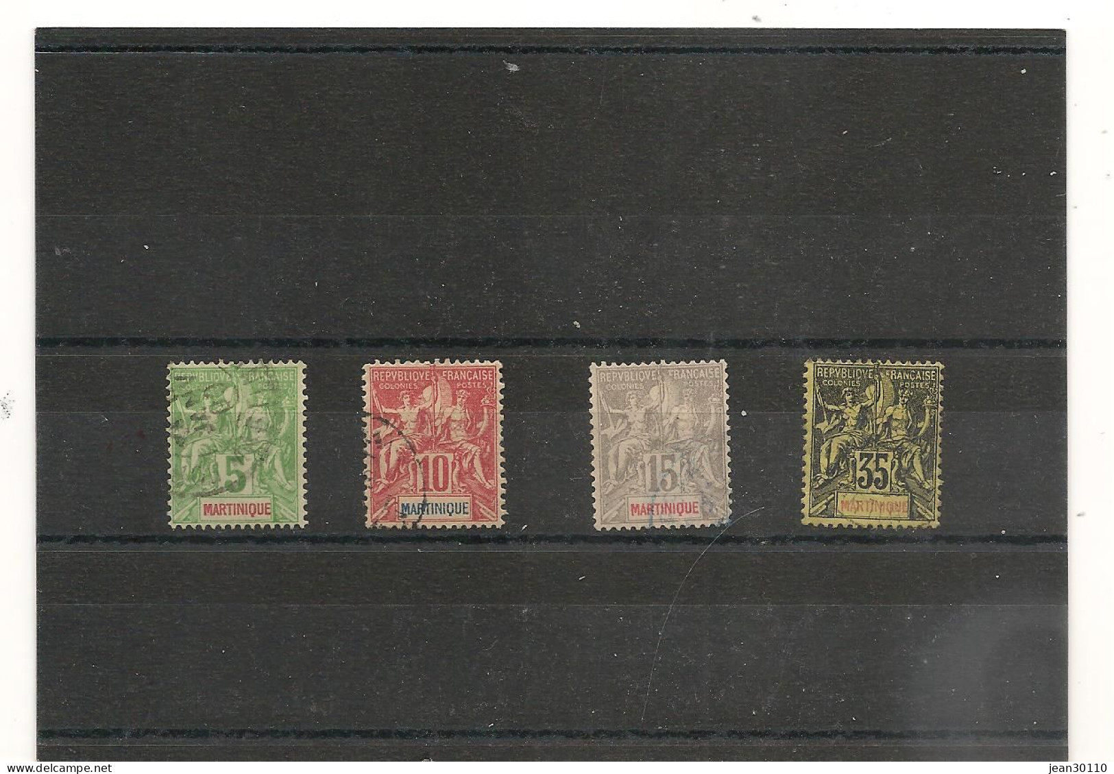 MARTINIQUE 1899/1916 N° 44/48 Oblitérés Et 52/53 * Cote : 55,00 € - Gebraucht