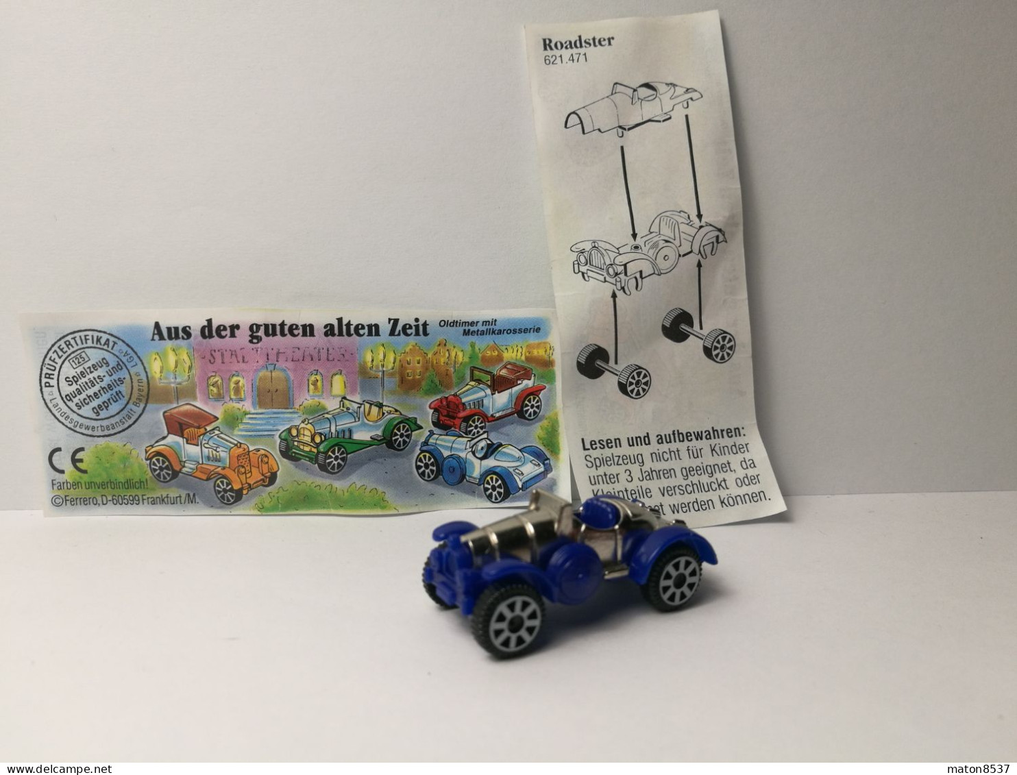 Kinder :  621471   Aus Der Guten Alten Zeit - Oldtimer Mit Metallkarosserie 1998 - Radster  + BPZ - Figurine In Metallo