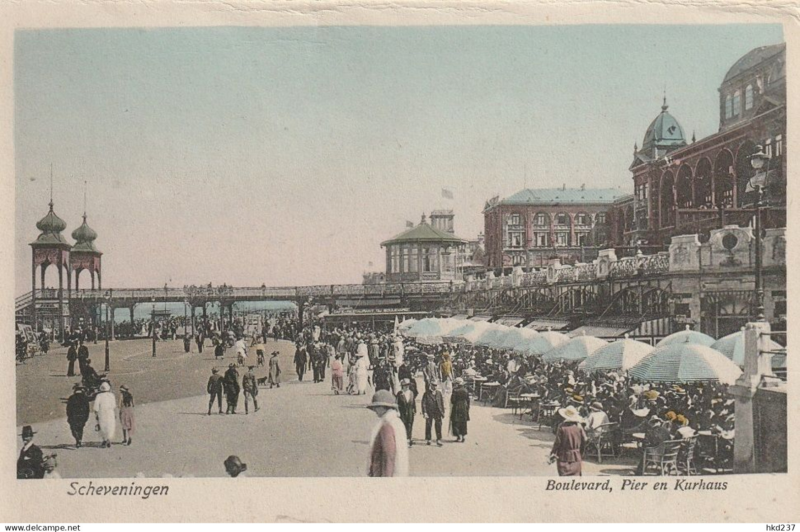 Scheveningen Boulevard, Pier En Kurhaus Levendig         5001 - Scheveningen