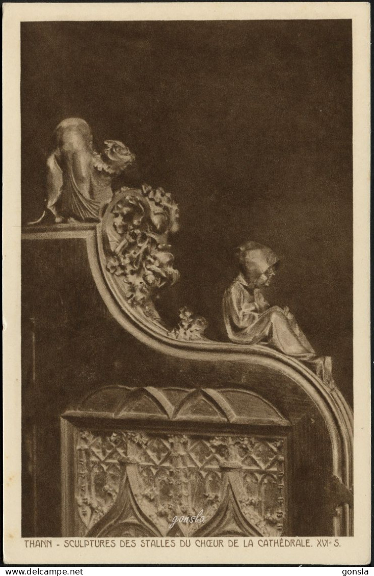 THANN 1920 "Sculptures Des Stalles Du Chœur De La Cathédrale XVIè S." - Sculptures